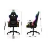 HUZARO HZ-Force 6.0 RGB Mesh - Gaming stol led rgb