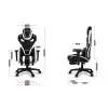 HUZARO HZ-Force 7.5 White Mesh - Gaming stol bel