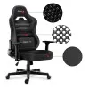 HUZARO HZ-Force 7.7 Black Mesh - Gaming stol črn