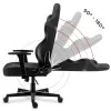 HUZARO HZ-Force 7.7 Black Mesh - Gaming stol črn