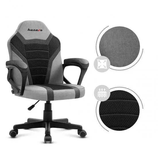 HUZARO HZ-Ranger 1.0 Grey Mesh - Gaming stol siv