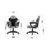 HUZARO HZ-Ranger 1.0 Grey Mesh - Gaming stol siv