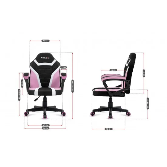 HUZARO HZ-Ranger 1.0 Pink Mesh - Gaming stol roza