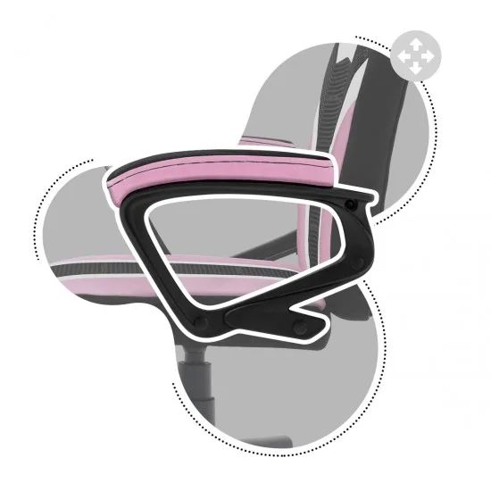 HUZARO HZ-Ranger 1.0 Pink Mesh - Gaming stol roza