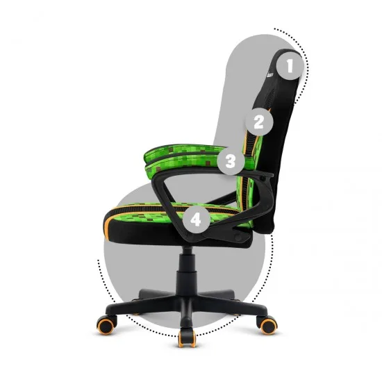 HUZARO HZ-Ranger 1.0 Pixel Mesh - Gaming stol pixel