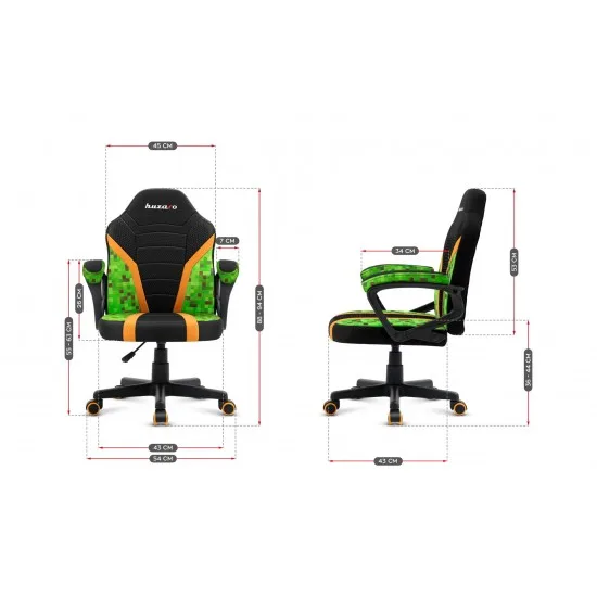 HUZARO HZ-Ranger 1.0 Pixel Mesh - Gaming stol pixel