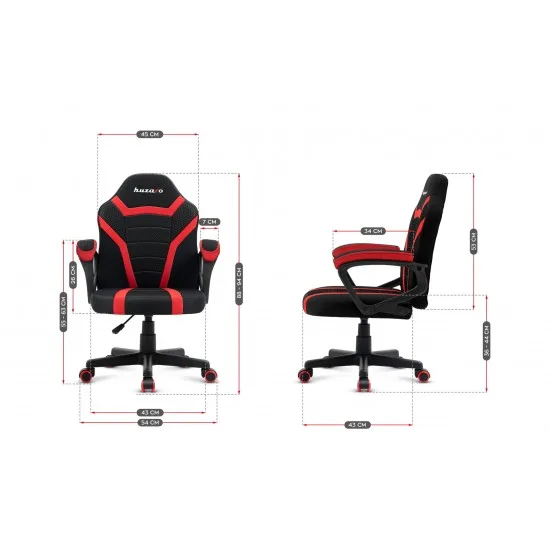 HUZARO HZ-Ranger 1.0 Red Mesh - Gaming stol rdeč