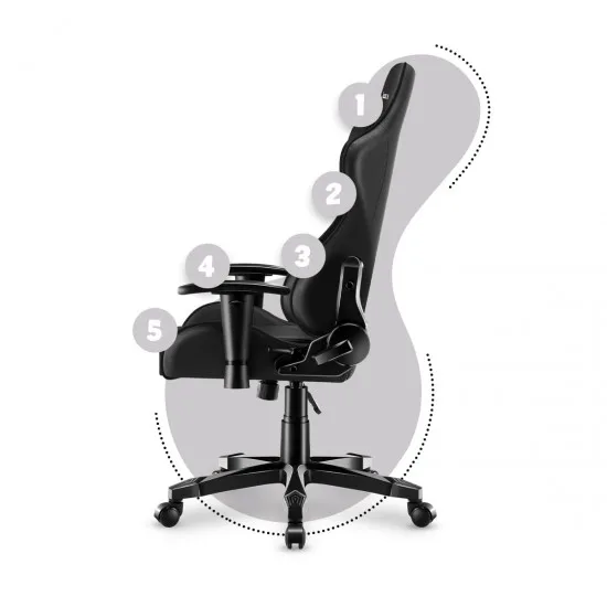 HUZARO HZ-Ranger 6.0 Black - Gaming stol črn