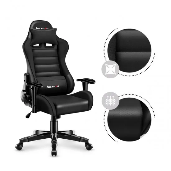 HUZARO HZ-Ranger 6.0 Black - Gaming stol črn