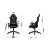 HUZARO HZ-Ranger 6.0 Black - Gaming stol črn