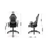 HUZARO HZ-Ranger 6.0 Grey Mesh - Gaming stol siv