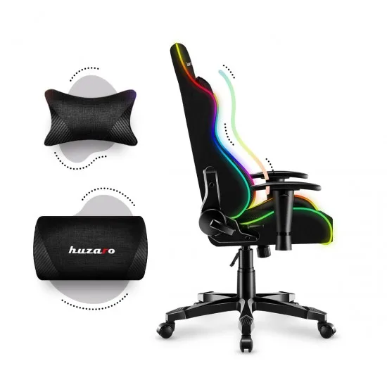 HUZARO HZ-Ranger 6.0 RGB Mesh - Gaming stol led rgb