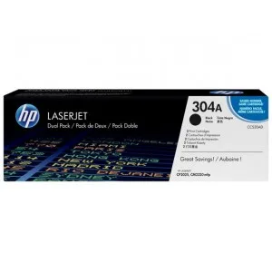 HP CC530AD - 304A (črna) dvojno pakiranje - Original toner