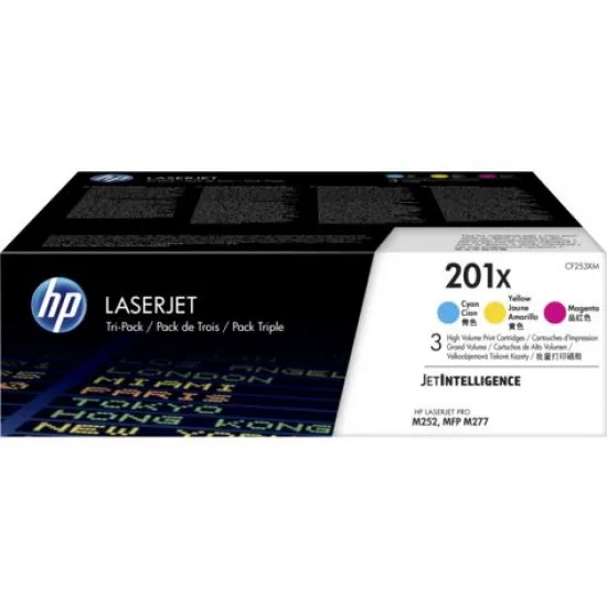 HP CF253XM 201X (C-M-Y) - Original komplet tonerjev
