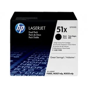 HP Q7551XD (črna) dvojno pakiranje - Original toner