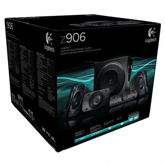LOGITECH 5.1 Z906 - Zvočniki, črni