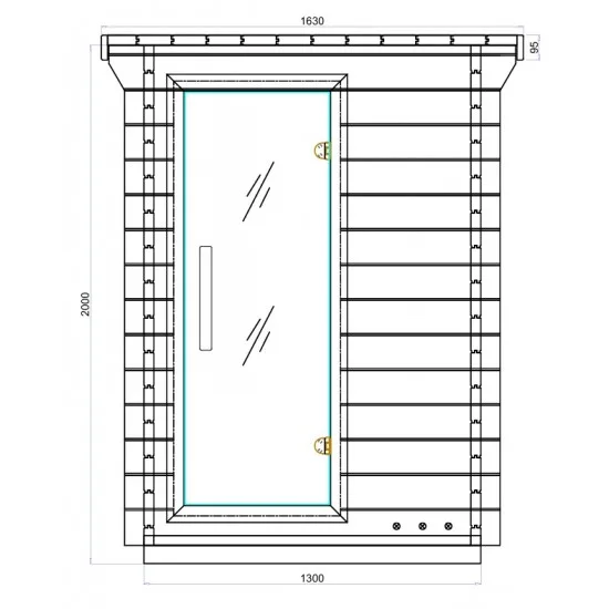 JJSPA JZC130 - Zunanja kombinirana savna