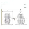 HUUM Hive Flow - Peč za savno na drva, 9,8 kW