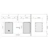 HUUM Core Wall Combi Mini Bela - Električna peč za savno, 3,6 kW