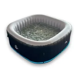 JJSPA Zeta AirBubble 180S ČRN - Napihljiv masažni bazen
