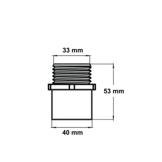 Adapter 1" F na 1" MPT
