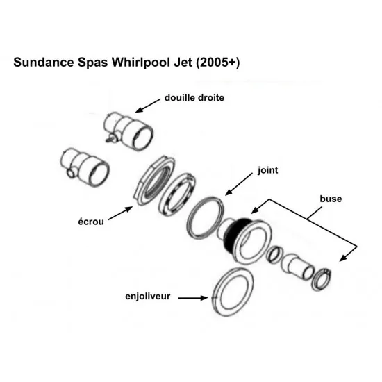 Sundance Spas Whirlpool Jet zrklo