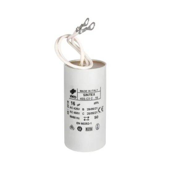 16µF kondenzator z žicami