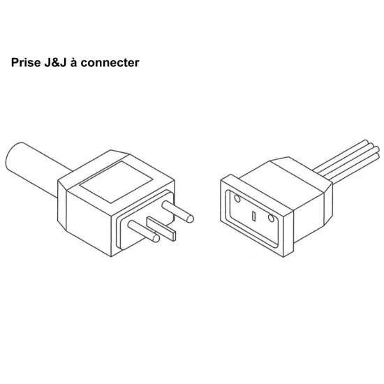 HydroQuip AMP na mini J&J adapterski kabel - ozonator