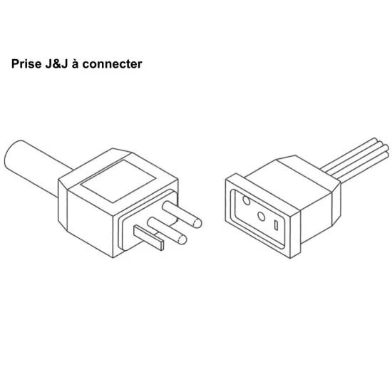 HydroQuip AMP na mini J&J adapterski kabel - obtočna črpalka
