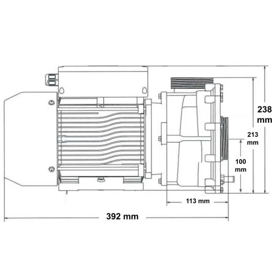 Enohitrostna črpalka Whirlcare Hydro Power 3 HP