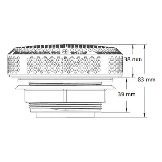 WATERWAY TP-2293 - Super Hi-Flo sesalni nastavek za 2" cev