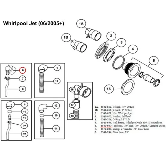 Sundance Spas Whirlpool Jet / Intelli-Jet telo