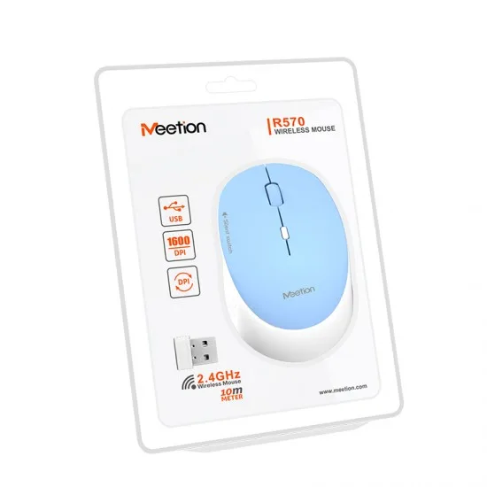 Meetion R570 modra - Tiha brezžična miška