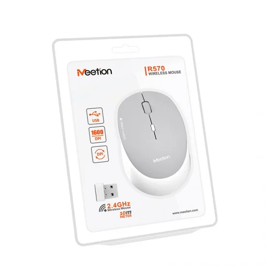 Meetion R570 siva - Tiha brezžična miška