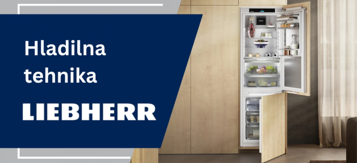 Liebherr hladilnik v vgradni omari.
