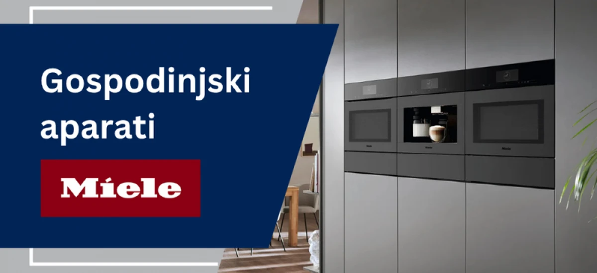 Gospodinjski aparati Miele.