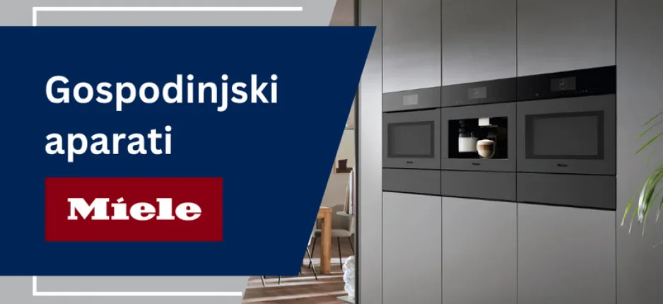 Gospodinjski aparati Miele.
