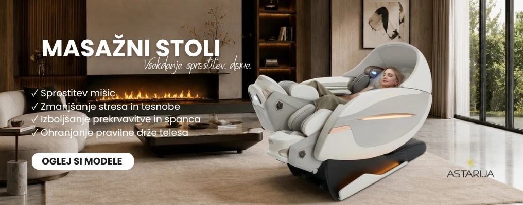 Masažni stol Astarija Duosonic z ločenim delom za noge