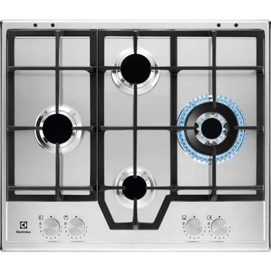 ELECTROLUX KGS64562SX - Plinska kuhalna plošča