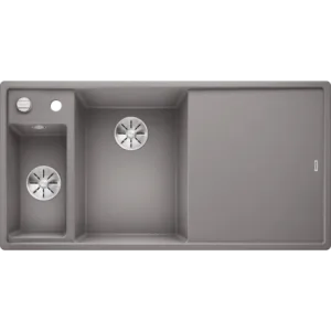 BLANCO AXIA III 6 S ALUMINIJ - Pomivalno korito z odcejalnikom