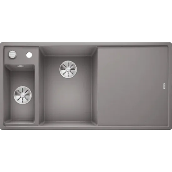 BLANCO AXIA III 6 S ALUMINIJ - Pomivalno korito z odcejalnikom