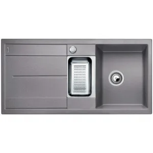 BLANCO METRA 6 S ALUMINIJ - Pomivalno korito z odcejalnikom