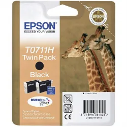 Epson T0711H (črna), 2 kosa - Original kartuša
