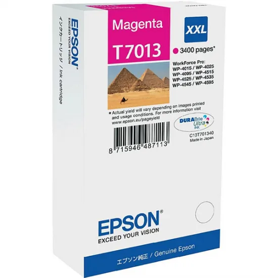 Epson T7013 XXL (škrlatna) - Original kartuša