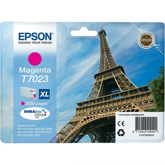 Epson T7023 XL (škrlatna) - Original kartuša