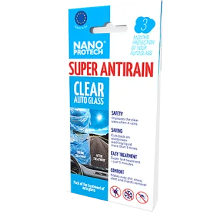 Nanoprotech trajna zaščita steklenih površin z nanotehnologijo Super Antirain