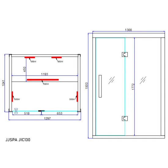 JJSPA JI120 - Infrardeča savna
