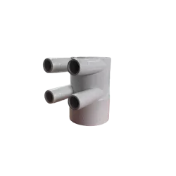 JJSPA TP-3074 - 2" F razdelilnik, 4 priključkov 3/4" M+ rebrasto