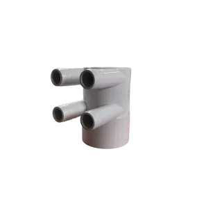 JJSPA TP-3074 - 2" F razdelilnik, 4 priključkov 3/4" M+ rebrasto