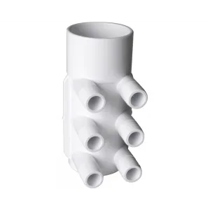JJSPA TP-0130 - 2" F razdelilnik, 6 priključkov 3/4" M+ rebrasto